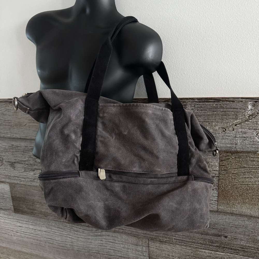 Lo & Sons Catalina Deluxe Canvas Bag in Midnight Ash